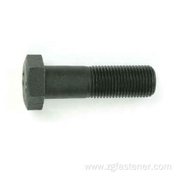 DIN 931 Partial Thread Hex Bolt Black